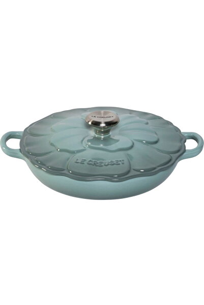Le Creuset Cast Iron Pot Blume 26 cm sea salt
