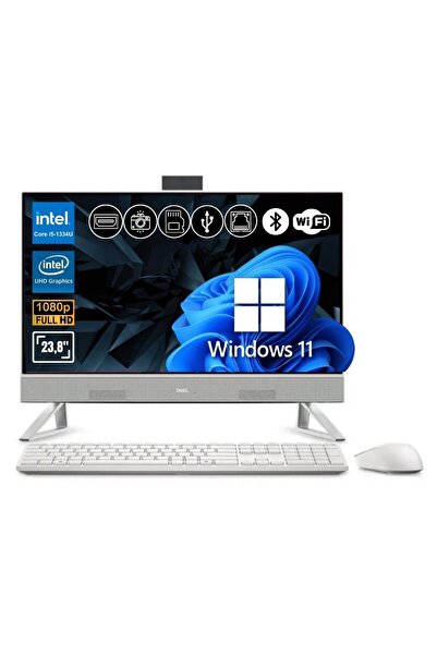 Dell I5-1334U 16GB 512GB SSD 23.8" FHD IPS W11Pro All in One Bilgisayar EC242...