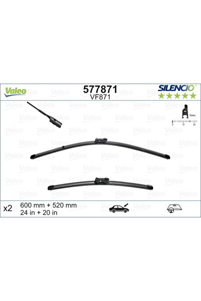 VALEO Lamelă ștergătoare 577871