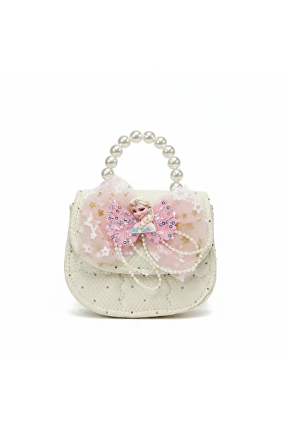 CucciKidz Girls' handbag with a princess design and pearl handle