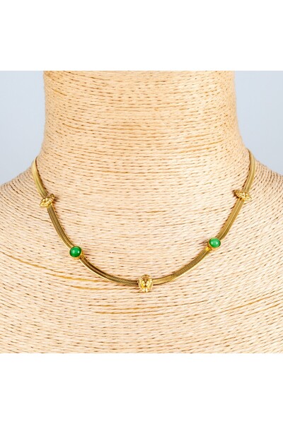 AGB Antique Look Lion Motif Adjustable Necklace