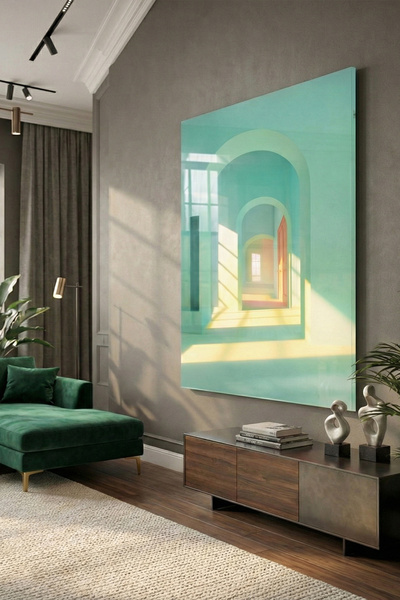 tablo market by ahsen çerçeve Tablou din sticlă rezistentă la spargere 5mm (g...