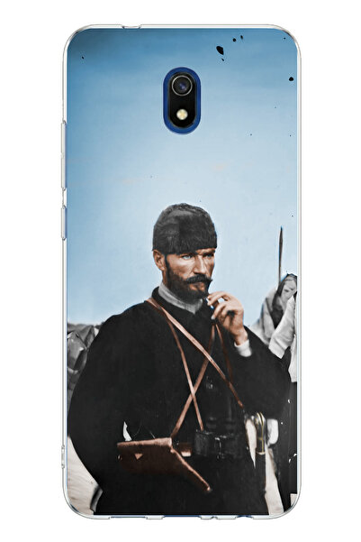 TechTree حافظة سيليكون مطبوعة متوافقة مع Redmi 8A من أتاتورك