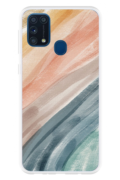 TechTree Samsung Galaxy M31 Compatible Modern Color Palette Printed Silicone ...
