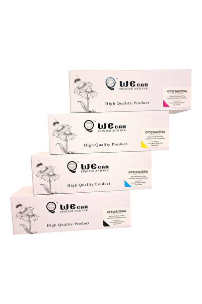 Wecan WECAN-205A color toner cartridge set compatible with HP LaserJet Pro M1...