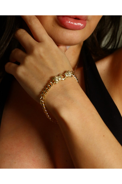 LYNORO Twin Tigers Gold Bracelet