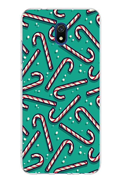 TechTree حافظة سيليكون متوافقة مع Redmi 8A مطبوعة بتصميم عيد الميلاد وطبعة حل...