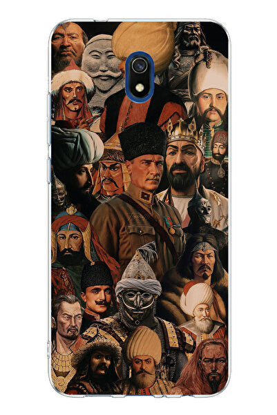 TechTree حافظة سيليكون مطبوعة بتصميم تركي كبير متوافقة مع Redmi 8A