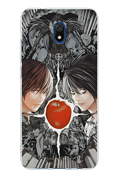 TechTree حافظة من السيليكون مطبوعة بتصميم غطاء ديث نوت متوافق مع Redmi 8A