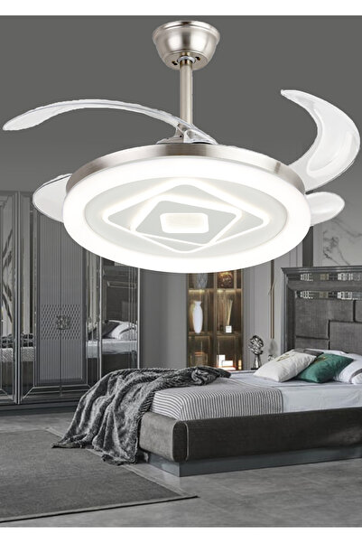 Prime Aydınlatma Tavan Vantilatörü Aydınlatmalı Gizli Kanat Pervaneli Kumanda...