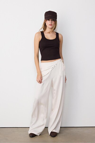 Stradivarius Lyocell scarf trousers