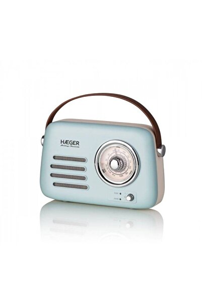 HAEGER Radio Portabil cu Bluetooth Heritage Ocean 5W, Design Retro, Autonomie...