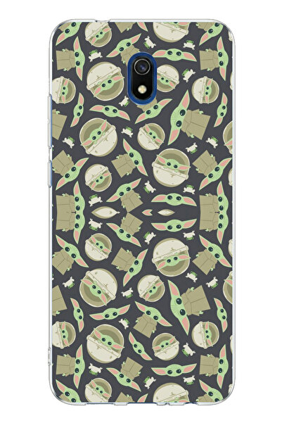 TechTree حافظة سيليكون مطبوعة على شكل ورق حائط من نوع Redmi 8A متوافقة مع Min...