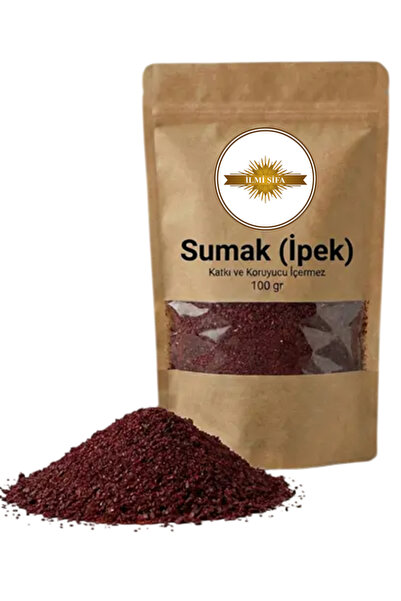 İLMİ ŞİFA Sumak Doğal Öğütülmüş 100 Gr Sumak Tozu