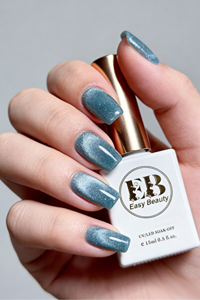 Easy Beauty Kedi Gözü Kalıcı Oje - Simli CAT EYE GEL POLISH CG6 - TPO İçermez...