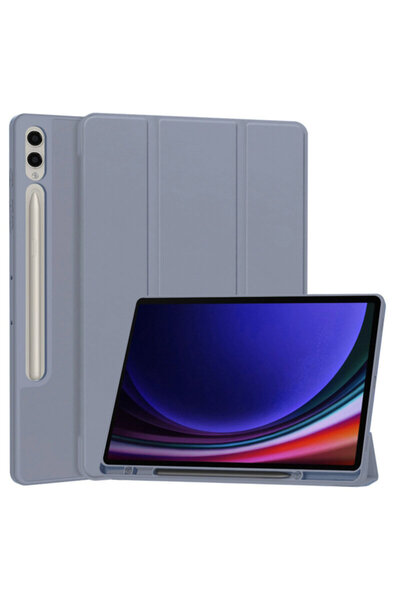 Techsuit Θήκη τριπλής κοπής για Samsung Galaxy Tab S9 Plus Flex, μωβ