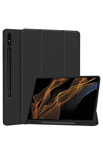 Techsuit Samsung Galaxy Tab S8 Ultra Flex Trifold Pen Case, Black