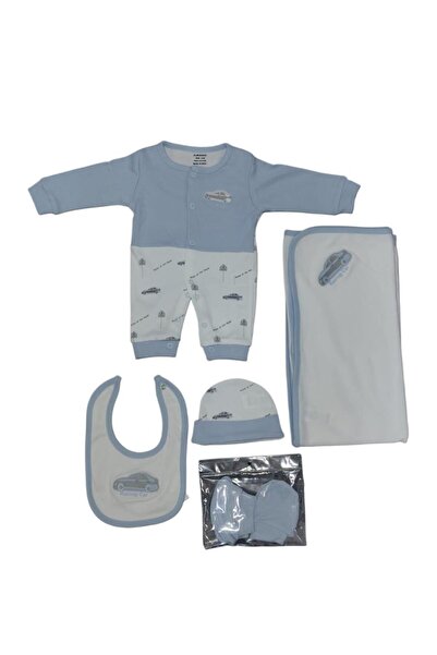 BS 5-piece newborn set made from 100% cotton - Dama