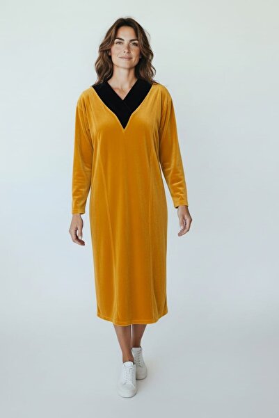 GÖKŞİN MODA Velvet dress