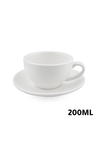 MIBRU Espresso Ceramic Coffee&Tea Cup with White Saucer Small Mug Porcelain C...