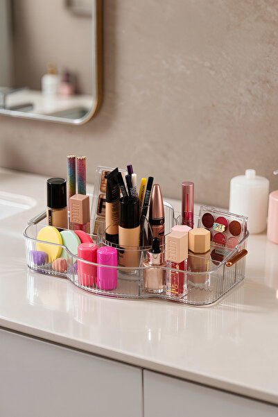 Feronyahome & Garden Transparent Makeup Organizer Hard Plastic Cosmetic Organ...