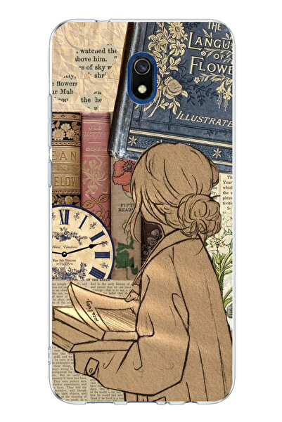 TechTree حافظة سيليكون مطبوعة بتصميم جريت نيوسبيرج نسائي متوافق مع Redmi 8A