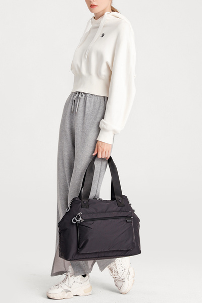 Hüvendo Smart Bags Black Women's Shoulder and Sports Bag Lightweight Fabric L...