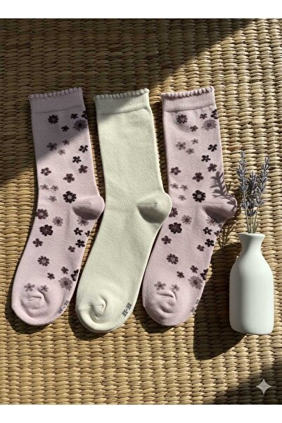 Moonrise Socks Floral Socks 3 Pairs Seamless