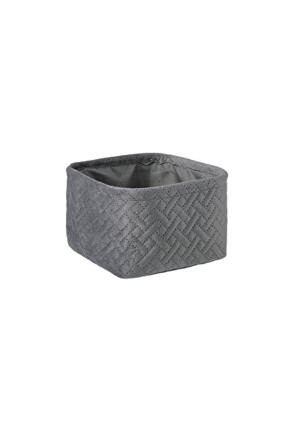 Bizzotto Coș de depozitare textil gri Averill 16x16x10 cm