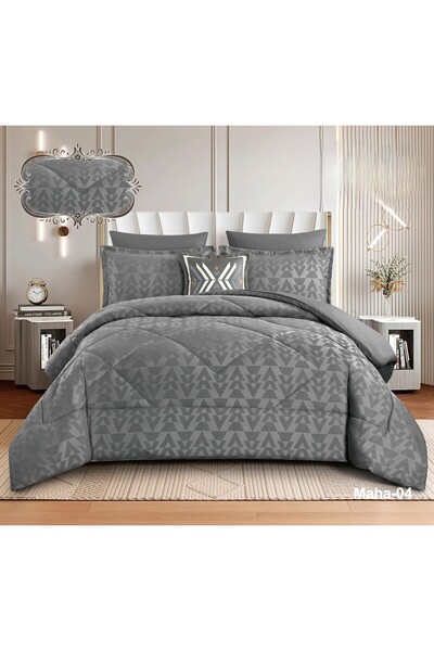 infiniti Summer double bed sheet set with microfiber filling, 7 pieces. Quilt...