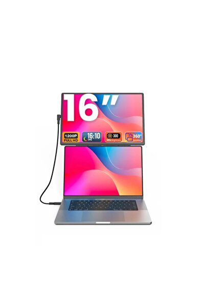 V2COM Laptop Screen Extender 16 Inch – Portable Secondary Display for Multita...