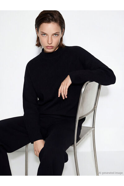 LC Waikiki Peak New Season Stand Collar Women's Knitwear Sweater