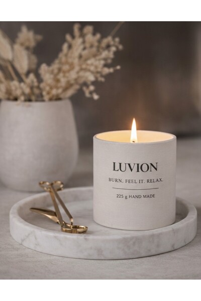 LUVİON TURKİYE VANİLYALI DEKORATİF MUM %100 Doğal Soya Mumu