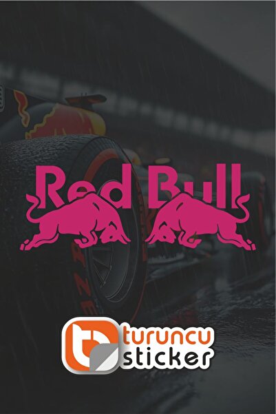 Turuncu Sticker Redbull Sticker Etiket 15x5.5 cm – Araç – Motor – Laptop - Ka...