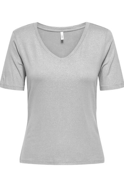 ONLY Onlcarrie Short Sleeve V-Neck Top Junior South
