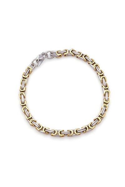 GLOW ACCESSORIES BAE سوار رجالي من الفولاذ المقاوم للصدأ كينج