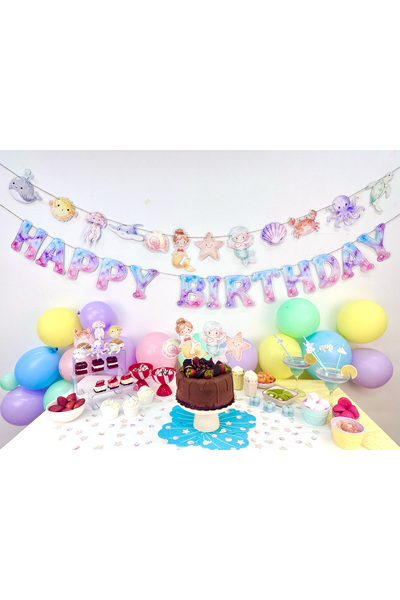 Flu Party Little Mermaid - Little Mermaid Themed Party Set