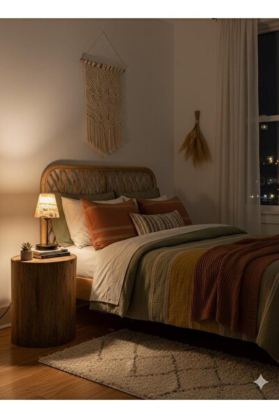 BİAVİZE Writing-Printed Retro Chrome Lamp Shade