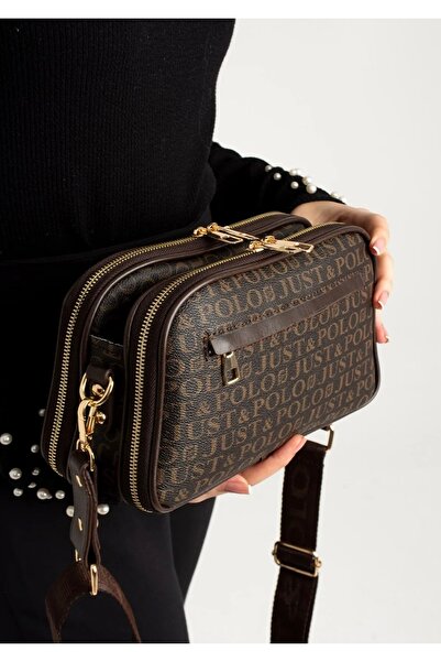 Just Polo Women's New Season Printed Shoulder Bag 232053 Mh