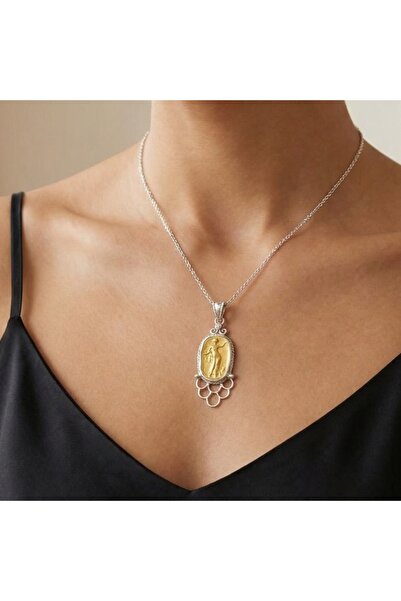 makeitbylove Sultan El Yapımı Güneş Tanrısı Kolye, Canlılık Sembolü, 925 Gümü...