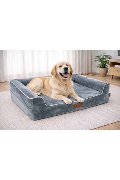 PAWİYANS Üst Kalite Köpek Yatağı 6,5ve10 Cm Süngerli, Sıvı Geçirmez Alez,Yıka...
