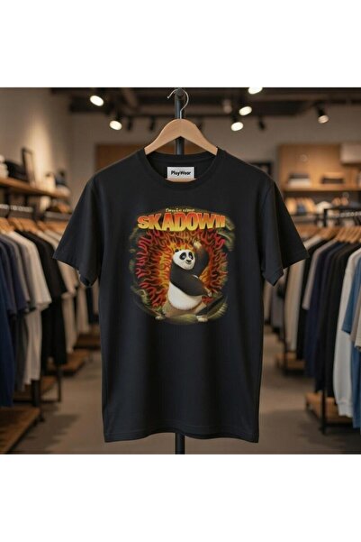 playwear Μπλουζάκι με τυπωμένο πορτραίτο με χαλαρή εφαρμογή Unisex Kung Fu Pa...