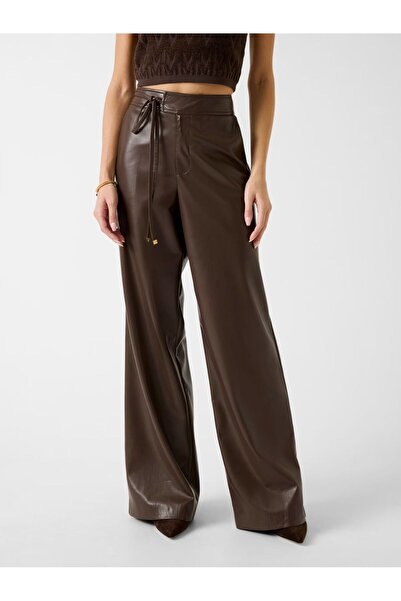Guess Marciano faux-leather wide-leg pants