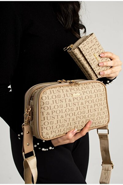 Just Polo Women's New Season Printed Shoulder Bag and Wallet Combination 2320...