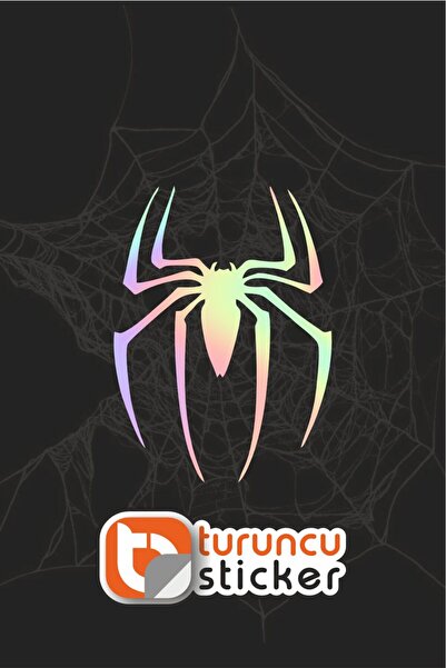 Turuncu Sticker ملصق سبايدر سبايدر مقاس 11x15 سم - ملصق للسيارة - المحرك - ال...