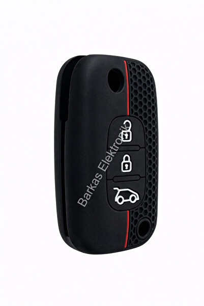 BARKAS ELEKTRONİK Silicone Key Case Cover with Honeycomb Pattern for Renault ...