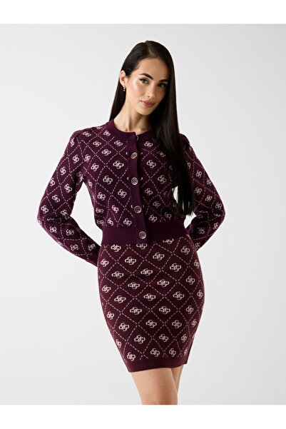 Guess كارديجان من مزيج من الصوف بشعار 4G