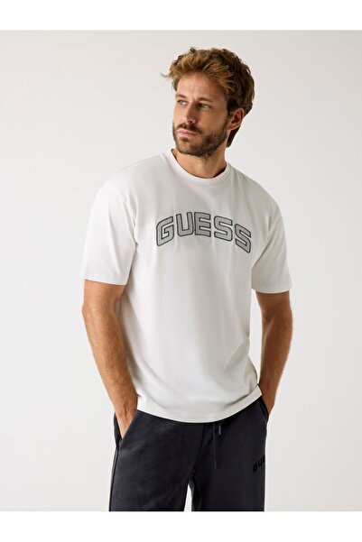 Guess تيشيرت بشعار أمامي