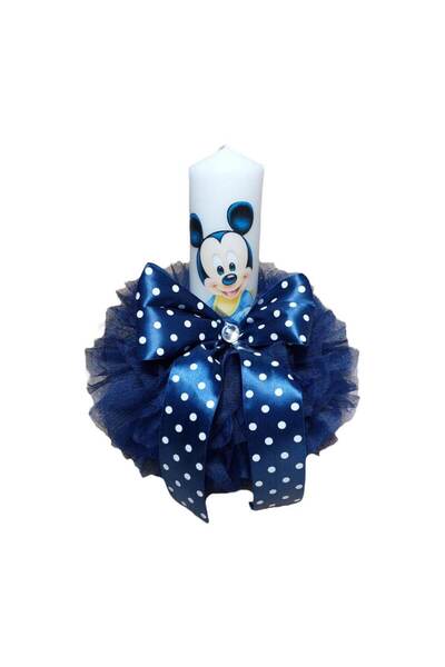 Botez Lumanare Mickey Mouse –bluemarin, 35X6 CM