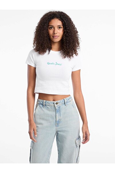 Guess Embroidered Logo T-shirt
